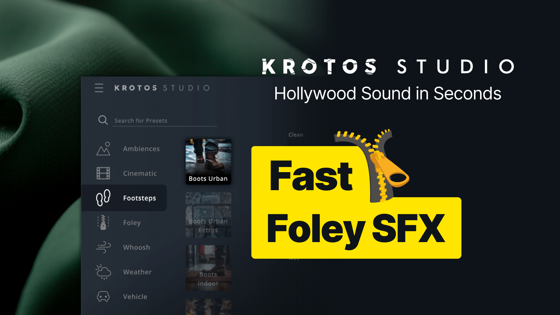 Krotos Studio's Foley Sound Effects Category Quick Guide