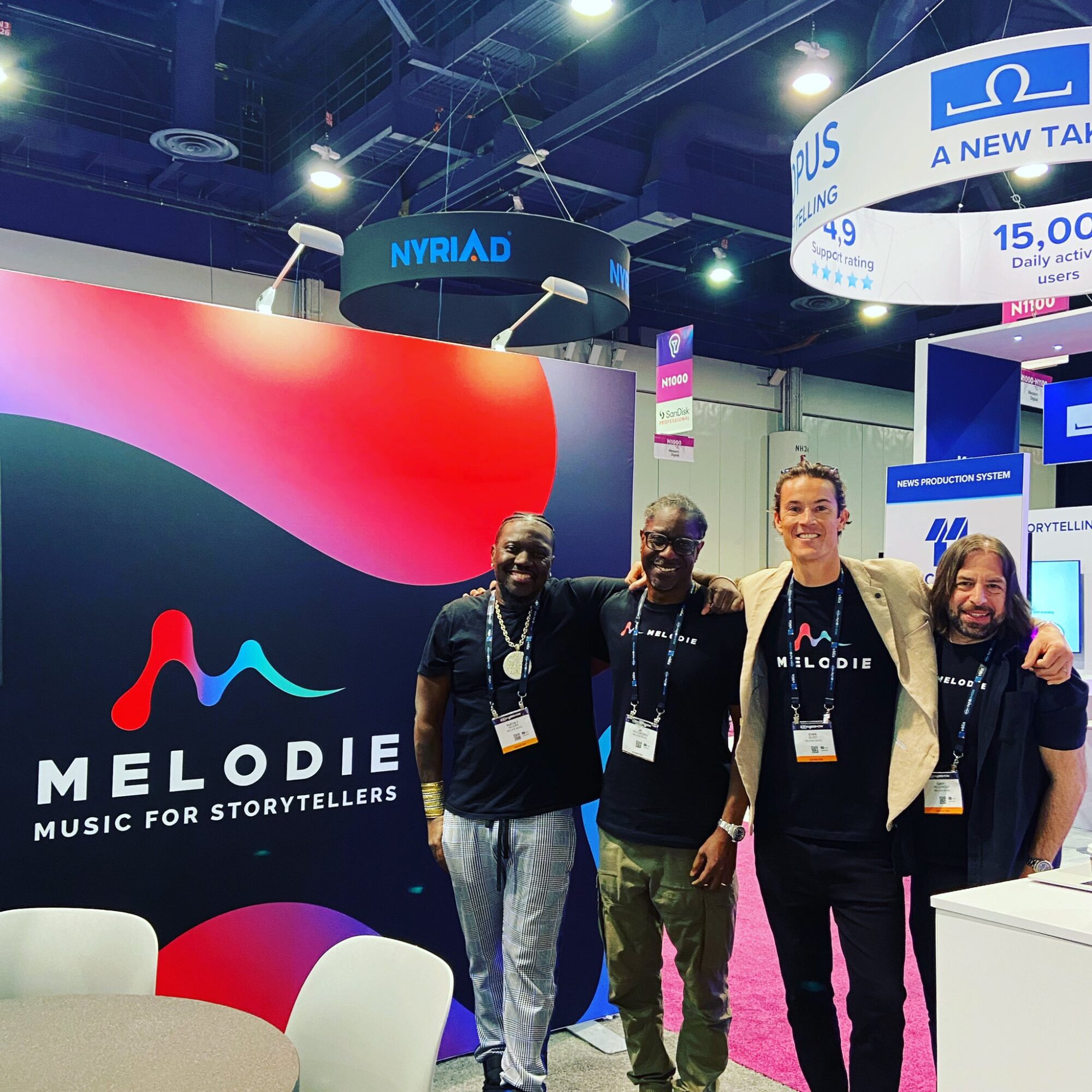 Melodie Music Library Team at NAB Show