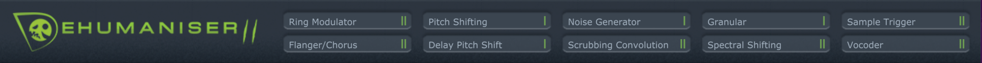 an image of the sound effect modules in Dehumaniser 2