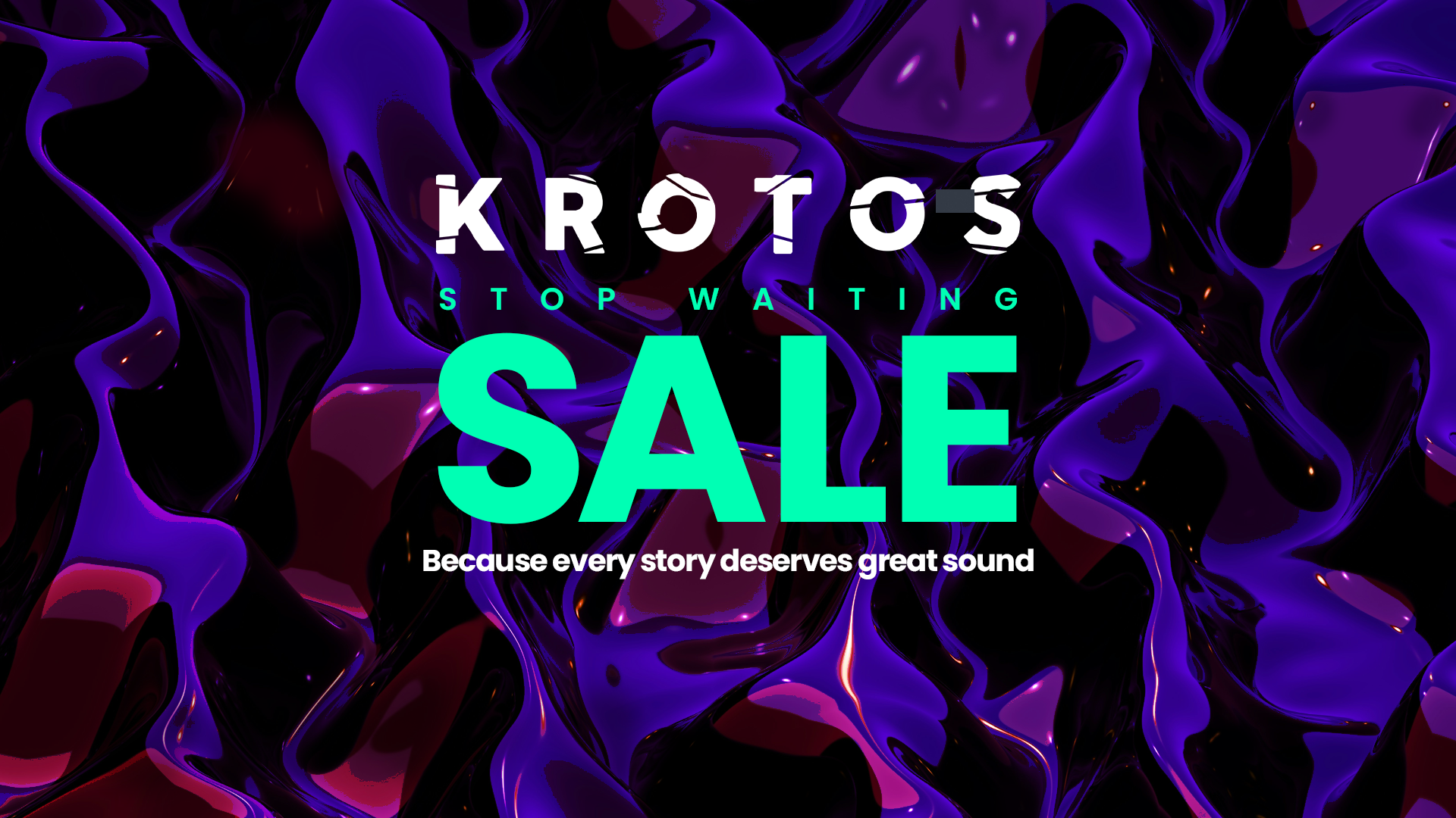 stop waiting sale 16:9 banner